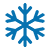 Tiefgefroren-Icon-Blue